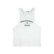 Champagne Gang - Papa Tank - White - The Laundry Room