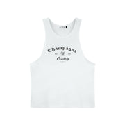 Champagne Gang - Papa Tank - White - The Laundry Room
