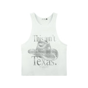 This Ain'T Texas - Papa Tank - White - The Laundry Room