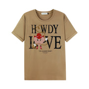 Howdy Love - Oversized Tee - Camel Gold - The Laundry Room