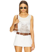 This Ain'T Texas - Papa Tank - White - The Laundry Room