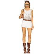 This Ain'T Texas - Papa Tank - White - The Laundry Room