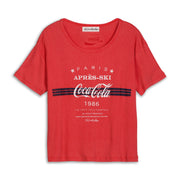 Apres Ski Coca Cola - Baby Tee - Vintage Red