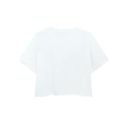 Hello I Love You - Crop Oversized Tee - White - The Laundry Room