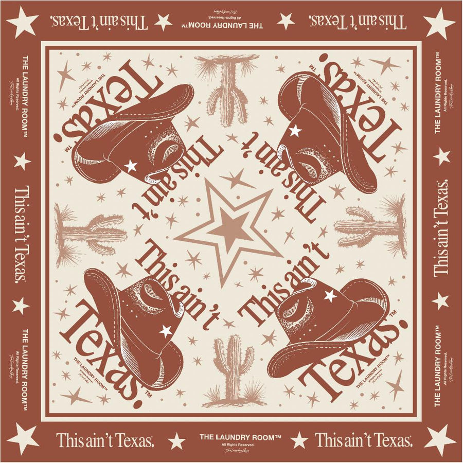 This Ain'T Texas - Silky Bandana - Brown - The Laundry Room