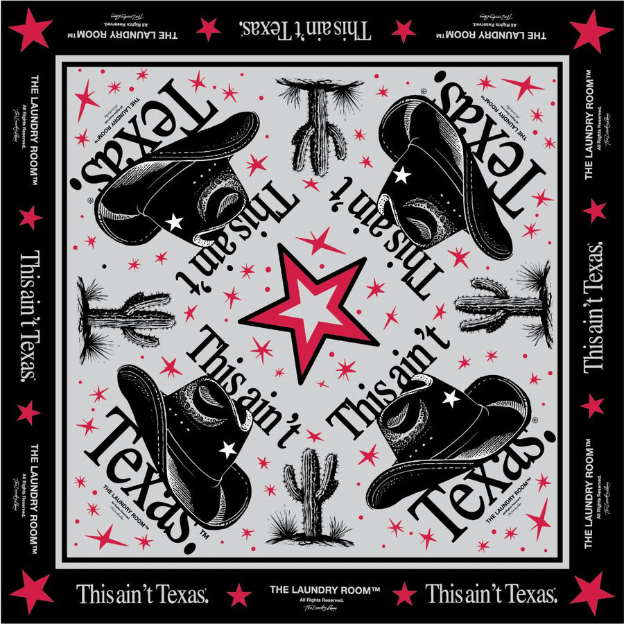 This Ain'T Texas - Silky Bandana - Black - The Laundry Room