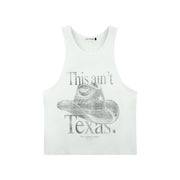 This Ain'T Texas - Papa Tank - White - The Laundry Room