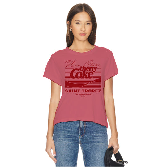 Cherry Coke Saint Tropez SMU - Perfect Tee - Vintage Red - The Laundry Room