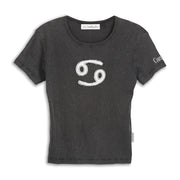 Cancer Stitch - Baby Tee - Black Snow - The Laundry Room