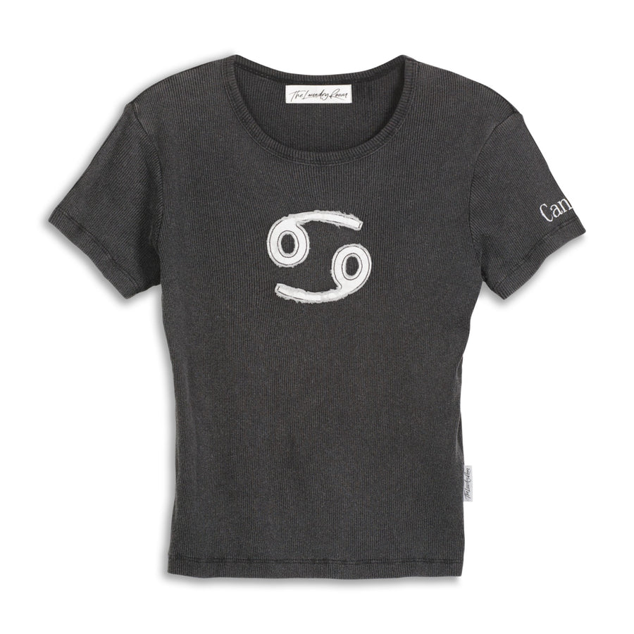 Cancer Stitch - Baby Tee - Black Snow - The Laundry Room