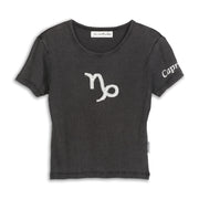 Capricorn Stitch - Baby Tee - Black Snow - The Laundry Room