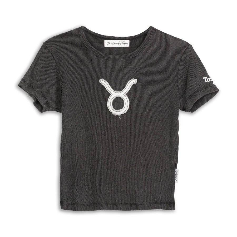 Taurus Stitch - Baby Tee - Black Snow - The Laundry Room