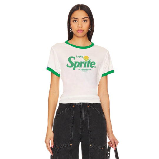 Sprite 90'S Tm - Perfect Ringer Tee - White & Green - The Laundry Room