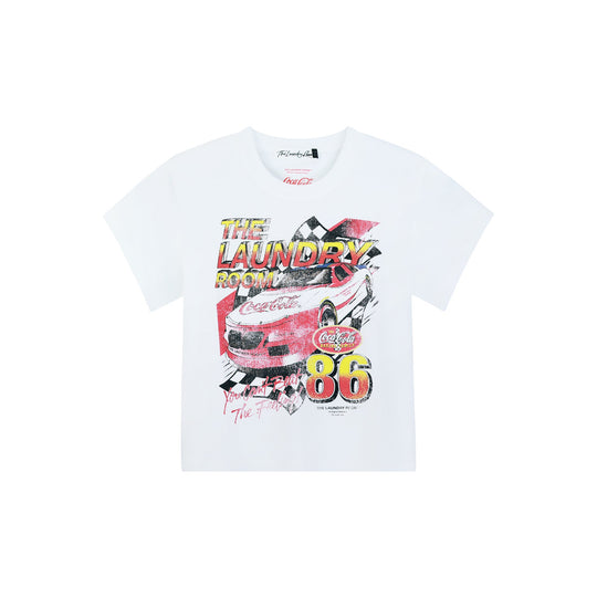 Coca Cola 90'S Racing - Perfect Tee - White - The Laundry Room