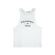 Champagne Gang - Papa Tank - White - The Laundry Room