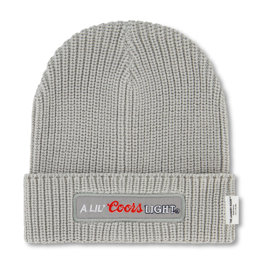A Lil Coors - Knitted Beanie - Gravity Grey - The Laundry Room