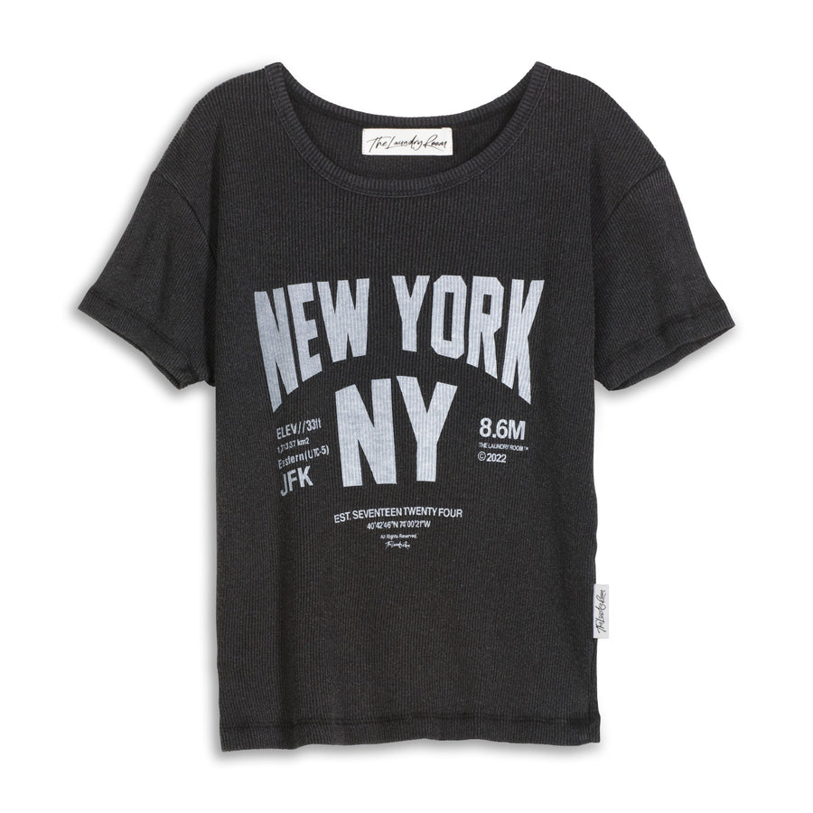 Welcome To New York - Baby Tee - Black Snow - The Laundry Room