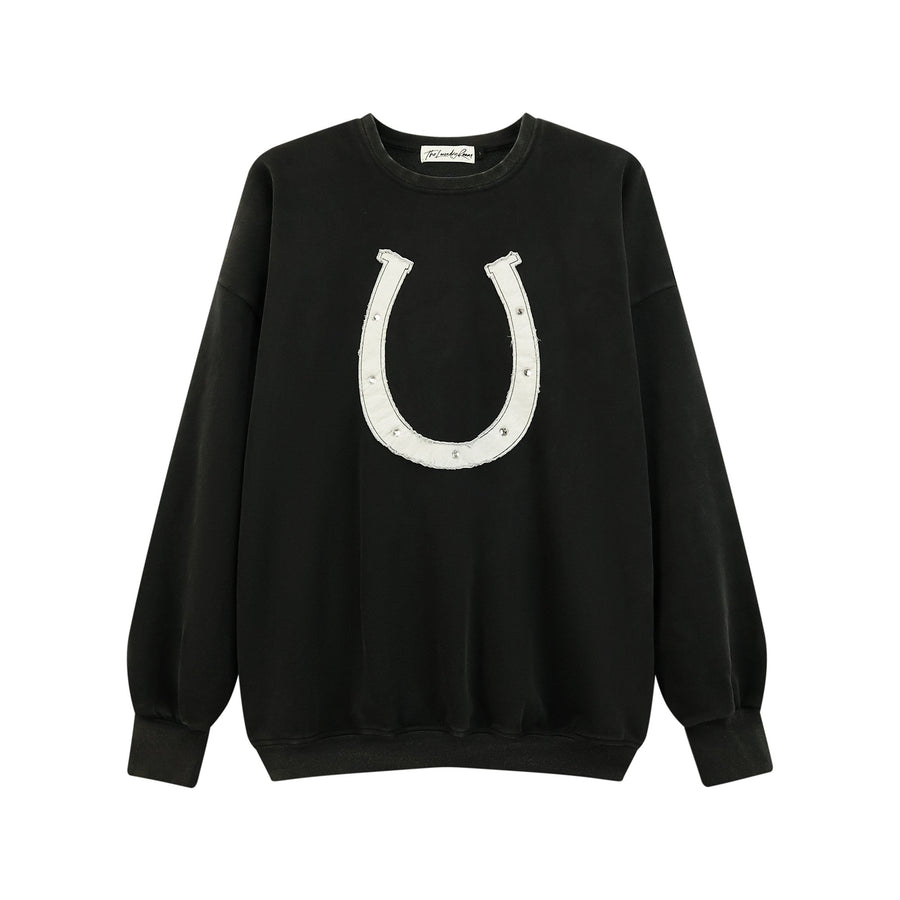 Horseshoe Patchwork - Jump Jumper - Black - The Laundry Room