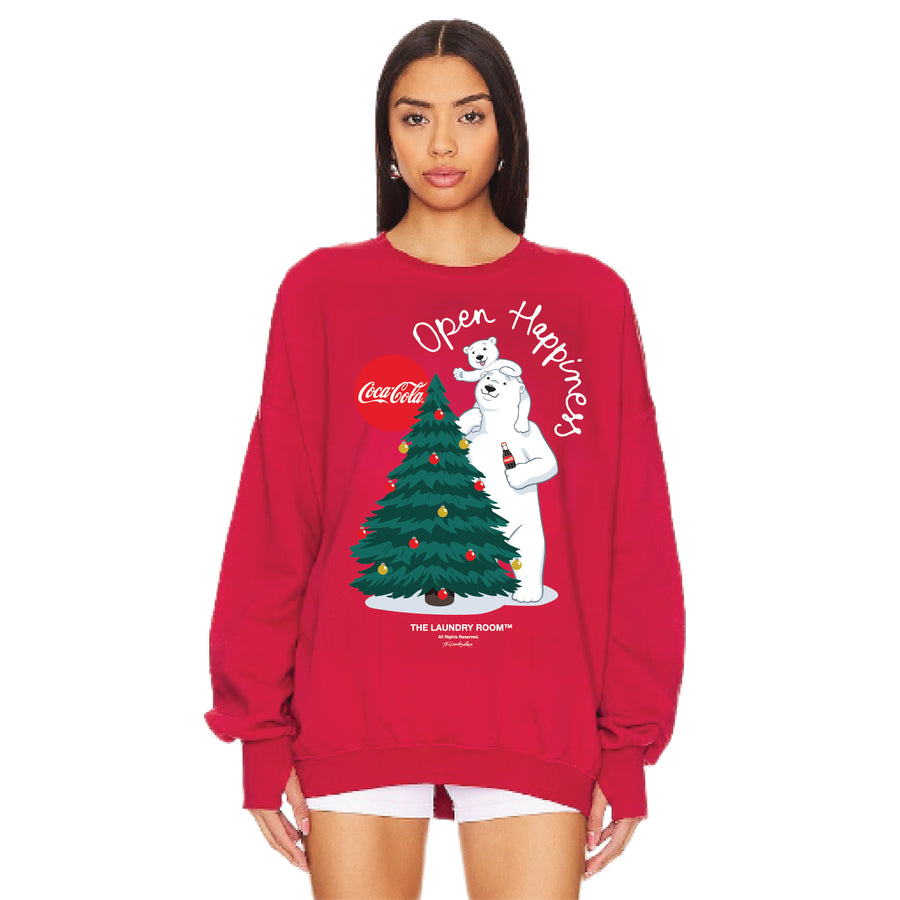 Open Happiness Tree - Jump Jumper - Vintage Red