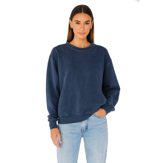 Essentials - Classic Crewneck Sweater - Navy Snow - The Laundry Room