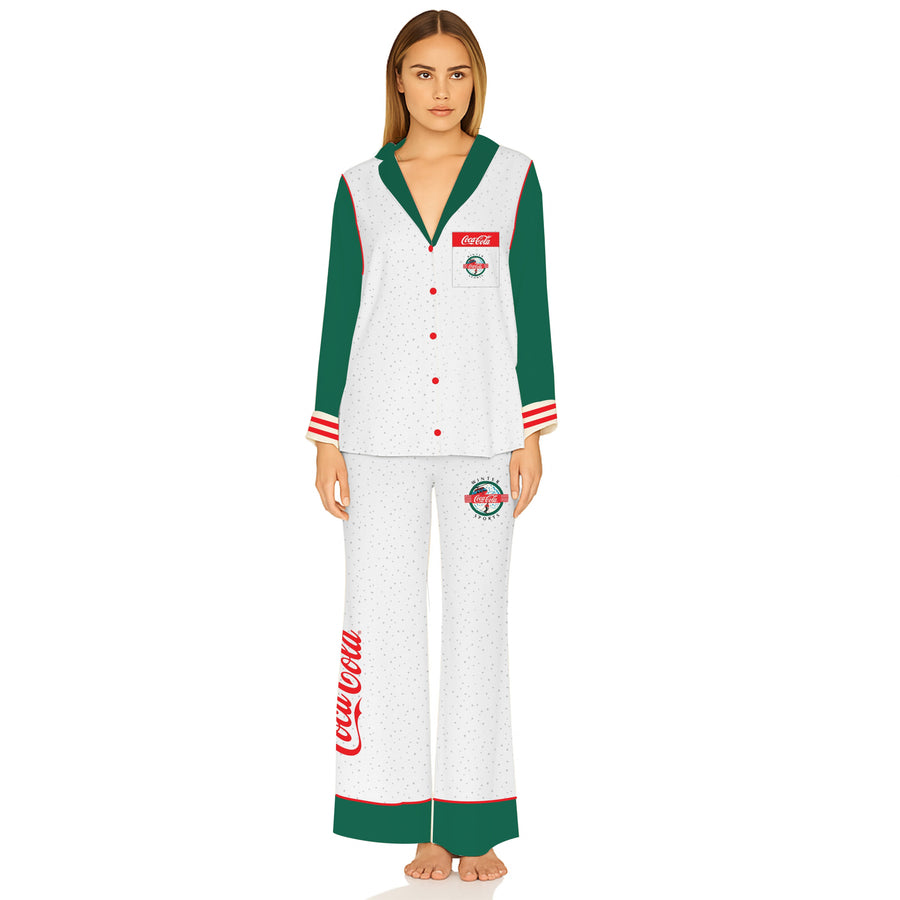 Coca Cola Winter Sports - Silky PJ Set - Multi