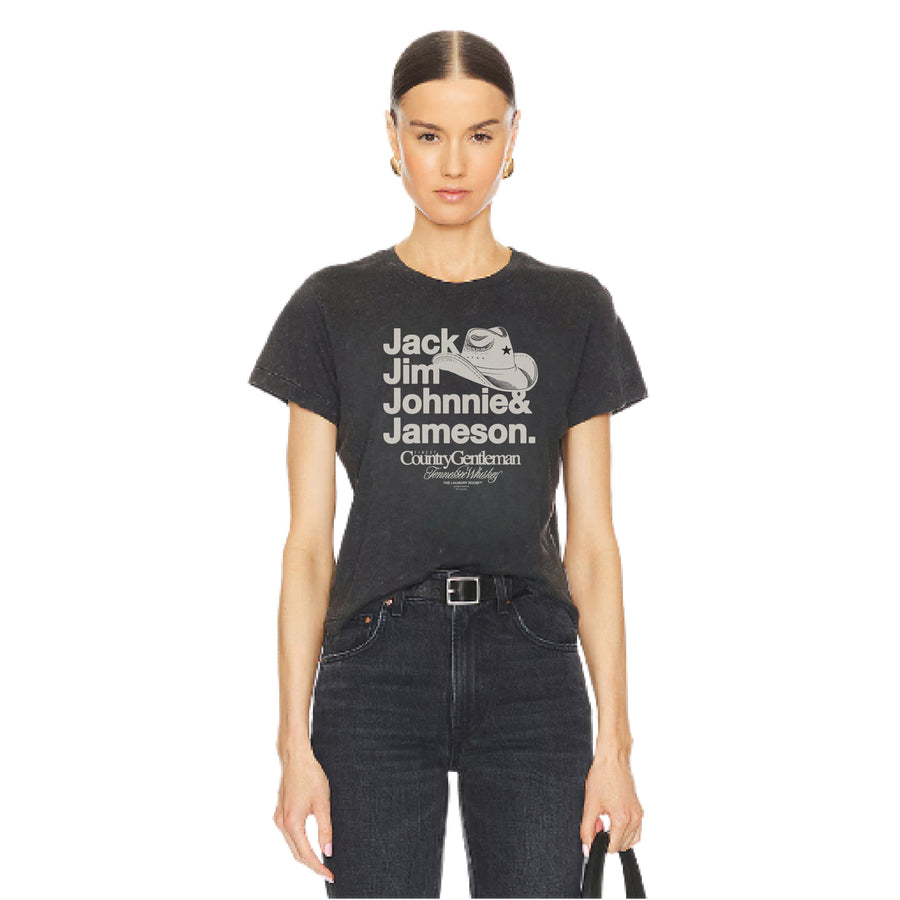 Finest Whiskey Gentlemen - Perfect Tee - Black Snow - The Laundry Room