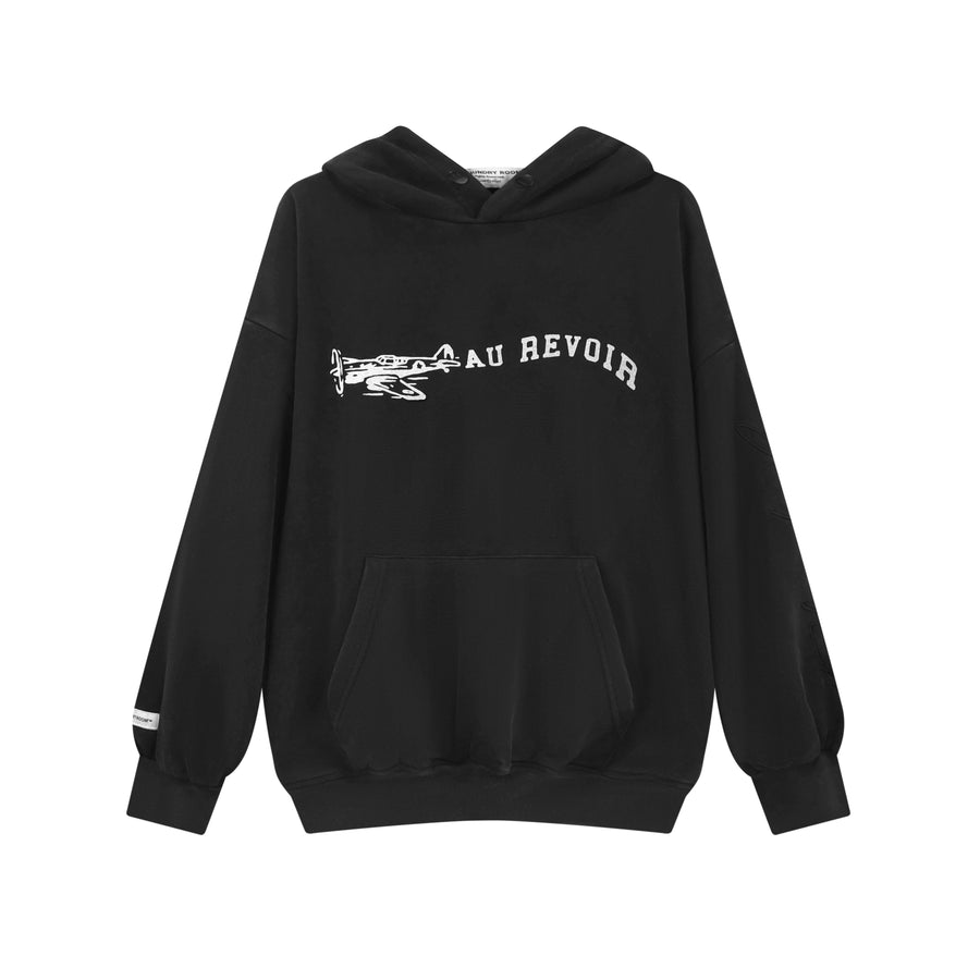 Au Revoir - Hideout Hoodie - Black Snow - The Laundry Room
