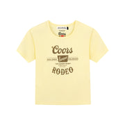 Coors Banquet Rodeo Stamp - Baby Tee - Vintage Yellow - The Laundry Room