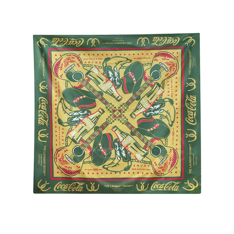 Coca Cola Country - Silky Bandana - Camel Gold - The Laundry Room