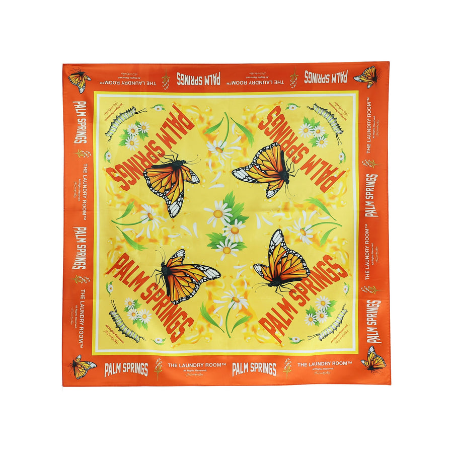 Palm Springs Metamorphosis - Silky Bandana - Vintage Yellow - The Laundry Room