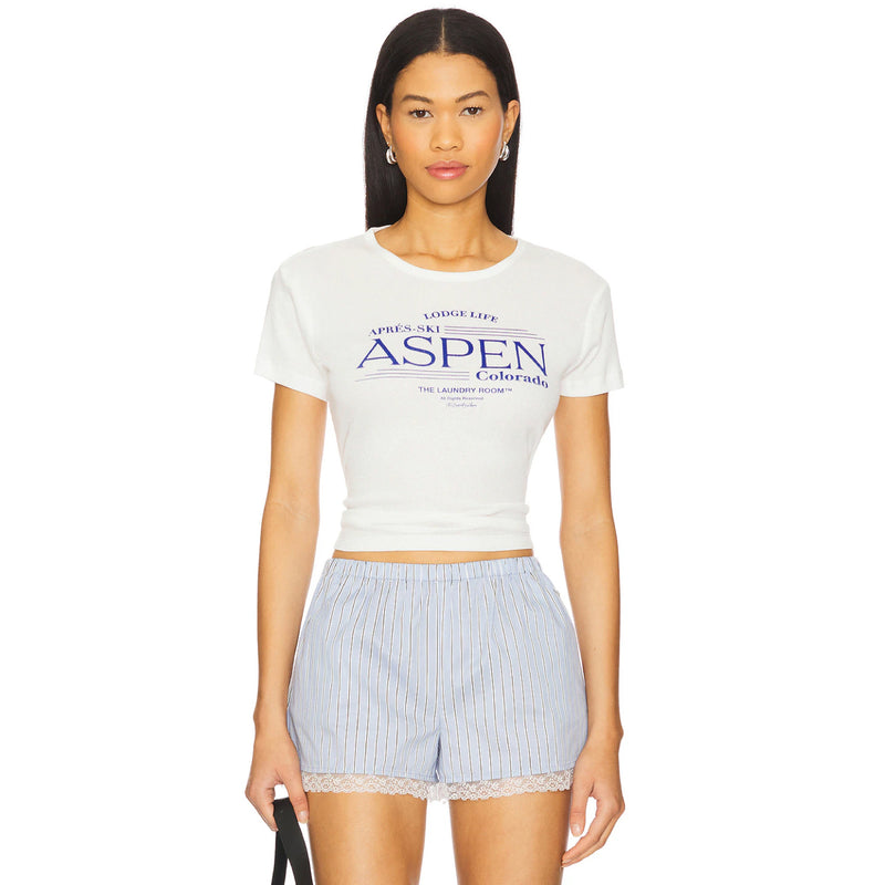 Lodge Life Aspen - Baby Tee - White - The Laundry Room