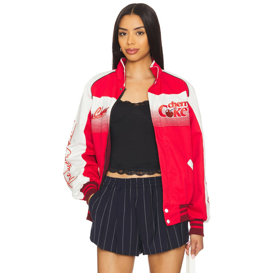 Very Cherry Coke - Racing Jacket - Red & White - The Laundry Room