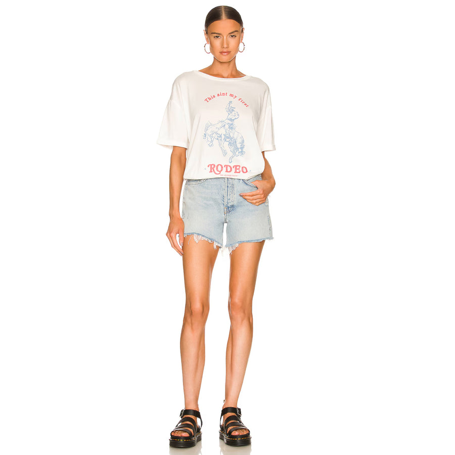 First Rodeo - Oversized Tee - White - The Laundry Room
