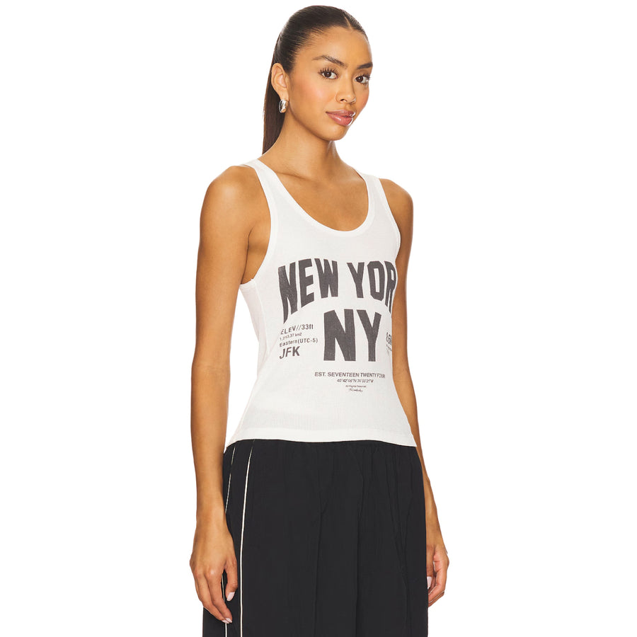 Welcome To New York - Rib Tank - White