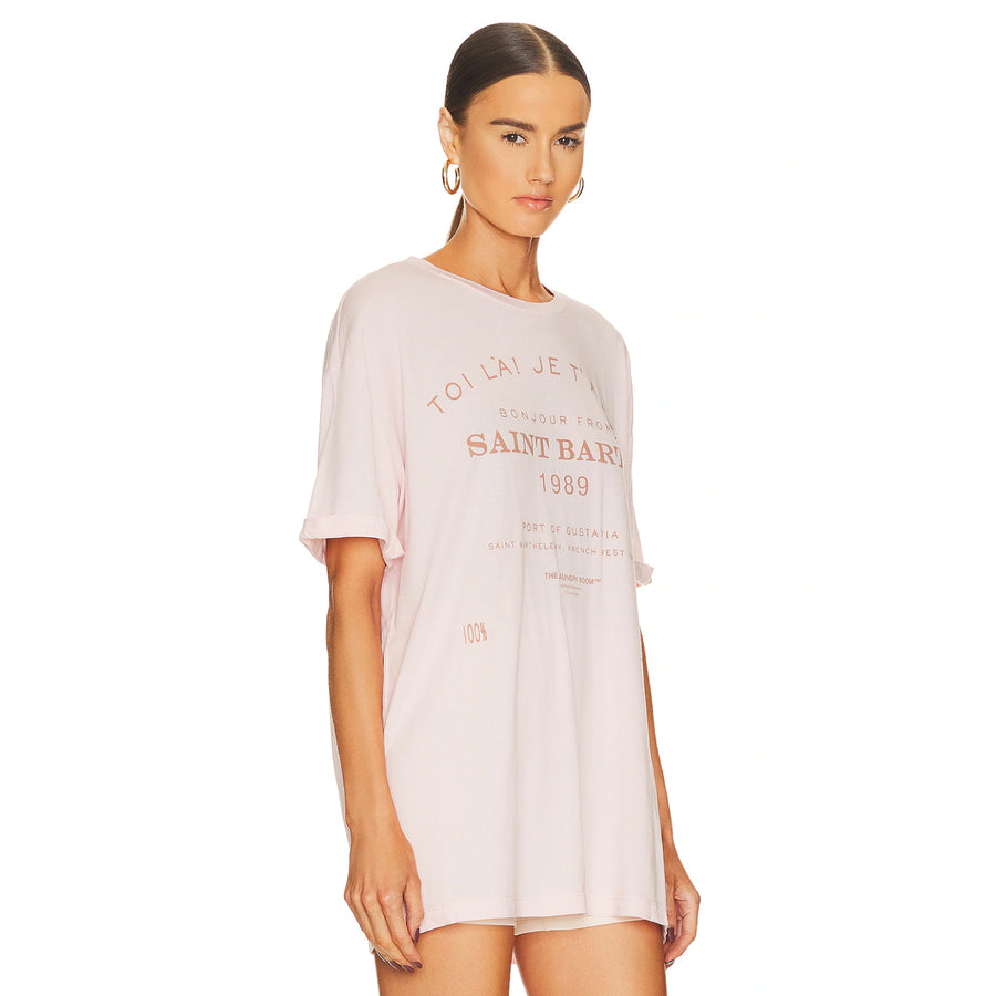 Saint Barth 89 - Oversized Tee - Blush Pink - The Laundry Room