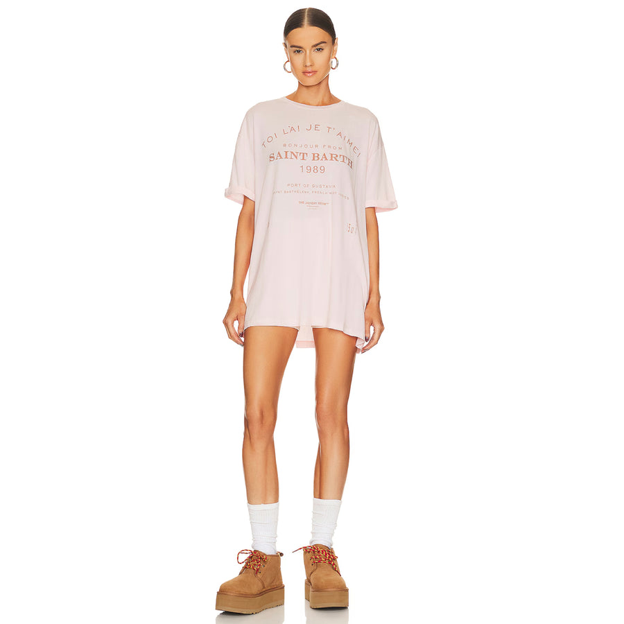 Saint Barth 89 - Oversized Tee - Blush Pink - The Laundry Room