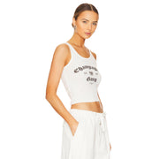 Champagne Gang - Rib Tank - White - The Laundry Room