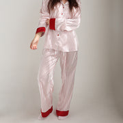 Red Stripe - Silky PJ Set - Red Stripe - The Laundry Room