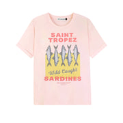 Saint Tropez Sardines - Oversized Tee - Blush Pink - The Laundry Room