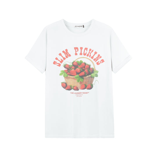Slim Pickins - Oversized Tee - White - The Laundry Room