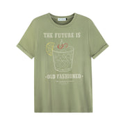 The Future is Old Fashioned - Oversized Tee - Camel Gold - The Laundry Room