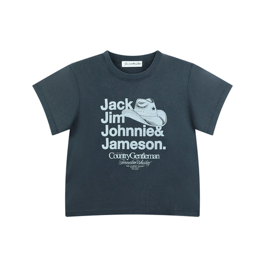 Finest Whiskey Gentlemen - Perfect Tee - Black Snow - The Laundry Room