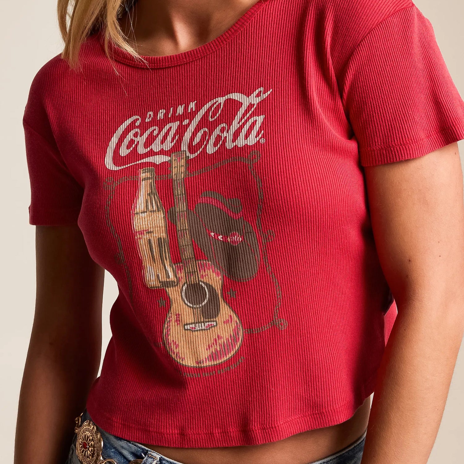 Coca Cola Country - Baby Tee - Vintage Red - The Laundry Room