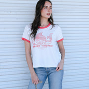 Saint Tropez Fish - Perfect Ringer Tee - White & Red - The Laundry Room