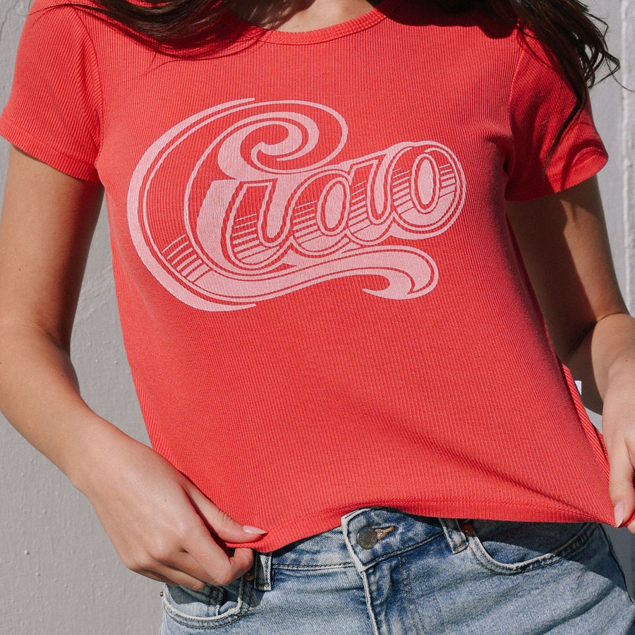 Big Ciao - Baby Tee - Vintage Red - The Laundry Room