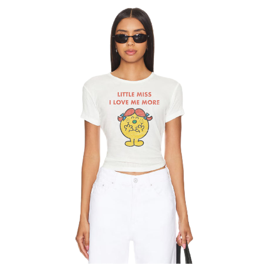 Little Miss I Love Me More Vintage - Baby Tee - White - The Laundry Room