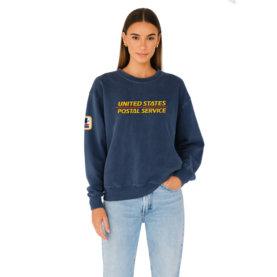 USPS Heritage - Classic Crewneck Sweater - Navy Snow