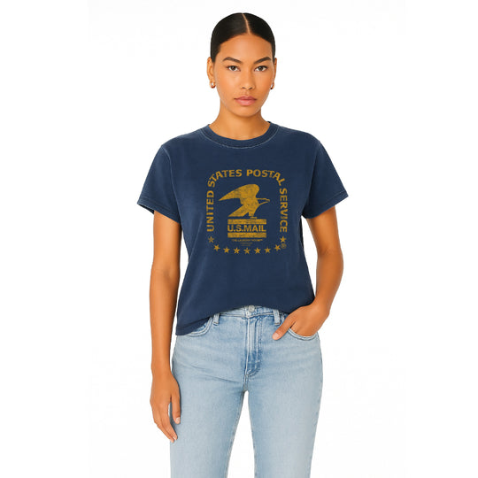 USPS Stamp - Perfect Tee - Navy Snow - The Laundry Room