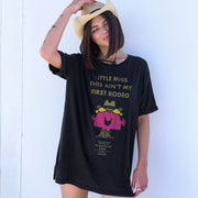 Little Miss This Ain't My First Rodeo - Oversized Tee - Black Snow - The Laundry Room