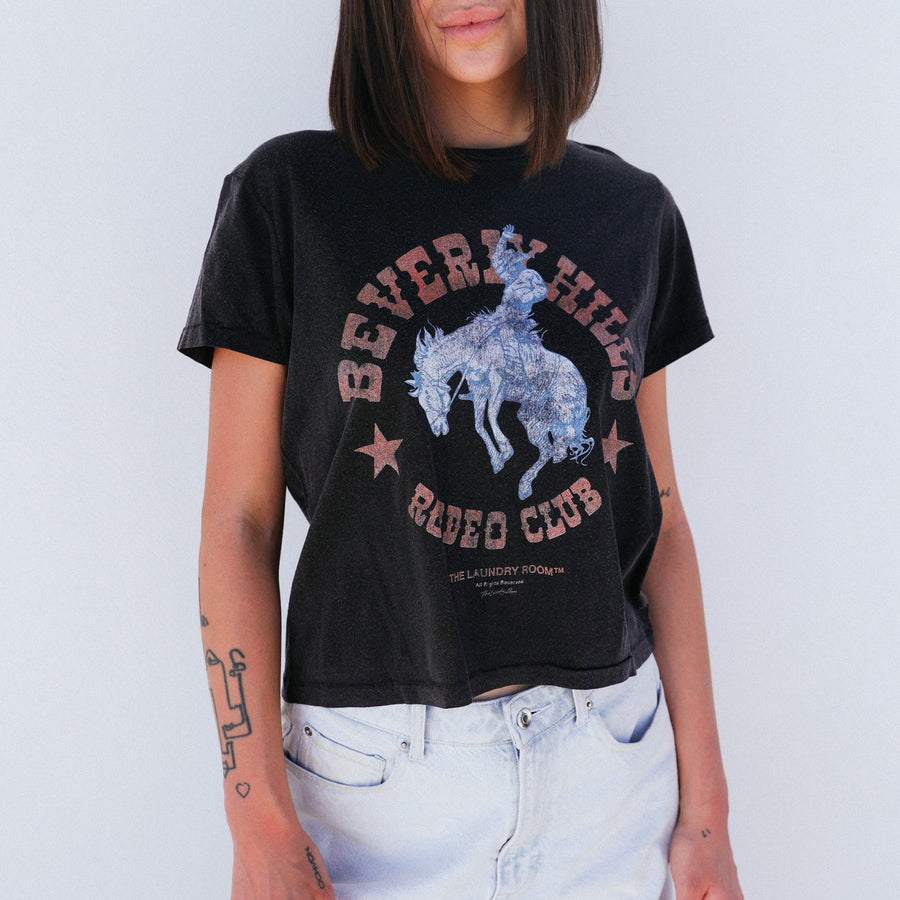 Beverly Hills Rodeo Club - Perfect Tee - Black Snow - The Laundry Room